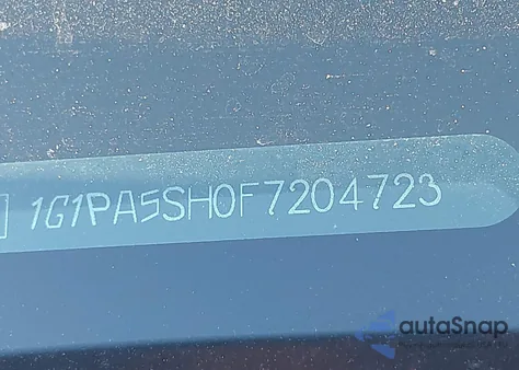 2015 Chevrolet Cruze Ls Auto из США, поврежденный, VIN 1G1PA5SH0F7204723